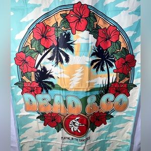 NWOT-Dead & Co Playing In The Sand 2023 Beach Towel, Tapestry, 71.5” x 35”